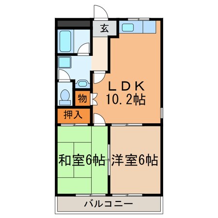 エスポワールロイヤルの物件間取画像